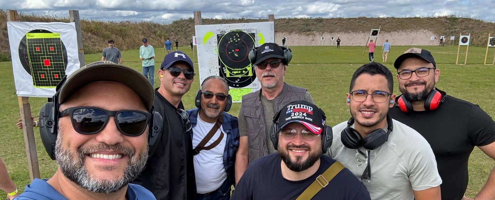 Shooter at open range